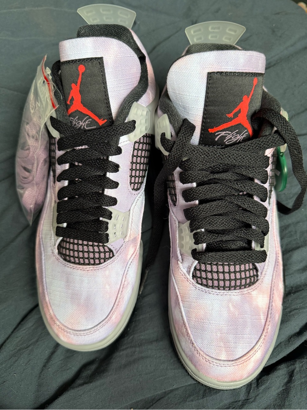 Air Jordan 4 Retro SE 7.5 men’s 9-9.5 in womens Tie-Dye Sneakers lavender pink - Picture 2 of 15